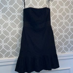 White House Black Market Black Lace Dress Sz 8
